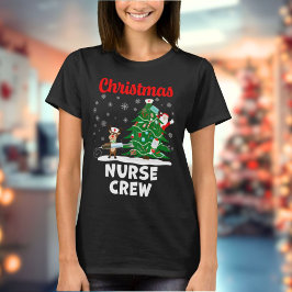 Weihnachts-Krankenpfleger-Crew mit dem Weihnachtsm T-Shirt