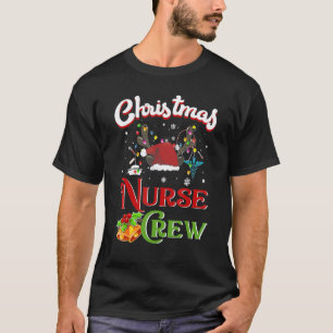 Weihnachts-Krankenschwester-Crew Rentier Pflege We T-Shirt