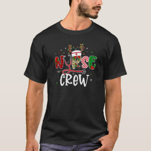 Weihnachts-Krankenschwester-Crew-Rentier-Pflege-We T-Shirt