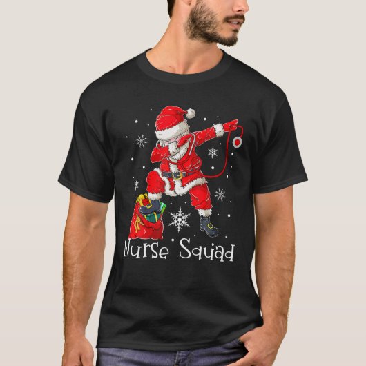 Weihnachts-Krankenschwester Crew Squad Xmas Pflege T-Shirt (Vorderseite)