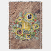 Weihnachts-Kranz-Foto Collage Holiday Foto Decke (Vorderseite Vertikal)