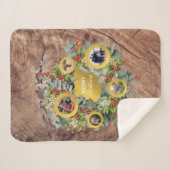 Weihnachts-Kranz-Foto Collage Holiday Foto Sherpadecke (Vorderseite (Horizontal))