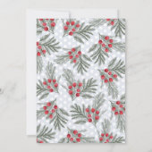 Weihnachts-Kranz-Foto der Jahreszeit Feiertagskarte (Rückseite)