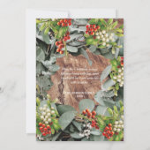 Weihnachts-Kranz-Fotocollage Weihnachtskarte Einladung (Rückseite)