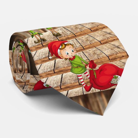 Weihnachts-Krawatte, Elf Krawatte (Gerollt)