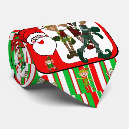 Weihnachts-Krawatte, Elf Krawatte (Gerollt)