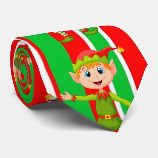 Weihnachts-Krawatte, Elf Krawatte (Gerollt)