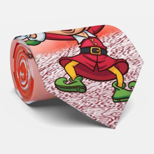 Weihnachts-Krawatte, Elf Krawatte (Gerollt)