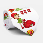 Weihnachts-Krawatte, Elf Krawatte (Gerollt)