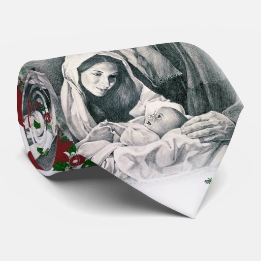 Weihnachts-Krawatte, Jesus Christus Krawatte (Gerollt)