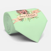 Weihnachts-Krawatte mit Welpenhund Krawatte (Gerollt)