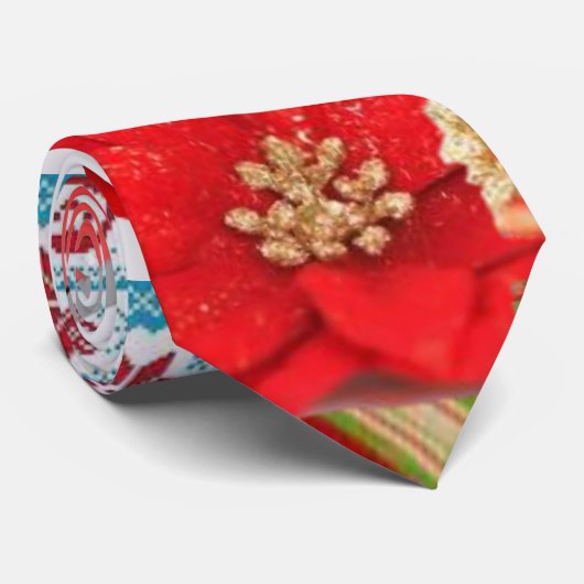 Weihnachts-Krawatte, Pinguin Krawatte (Gerollt)