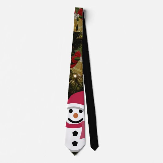 Weihnachts-Krawatte, Schneemann Krawatte (Vorderseite)