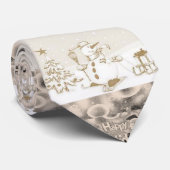 Weihnachts-Krawatte, Schneemann Krawatte (Gerollt)