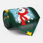 Weihnachts-Krawatte, Schneemann Krawatte (Gerollt)