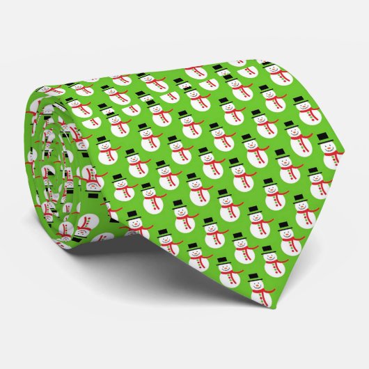 Weihnachts-Krawatte/Schneemann Krawatte (Gerollt)