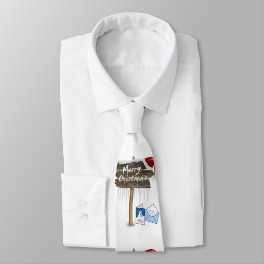Weihnachts-Krawatte, Schneemann Krawatte (Gebunden)