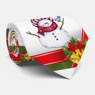 Weihnachts-Krawatte, Snowman Krawatte