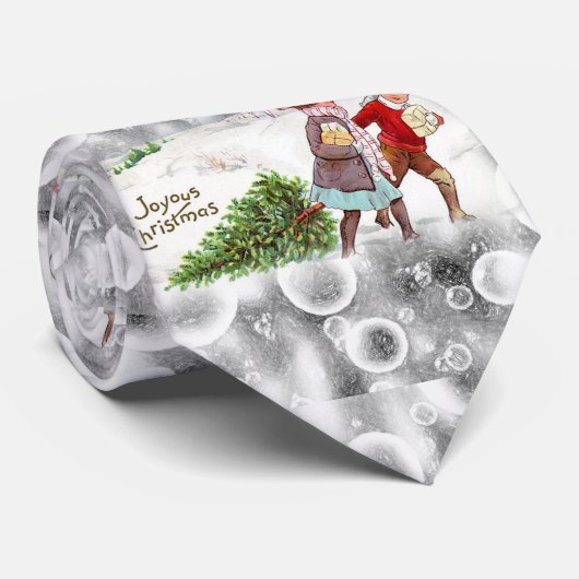 Weihnachts-Krawatte, Vintag Krawatte (Gerollt)