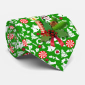 Weihnachts-Krawatte, Weihnachtskerze Krawatte (Gerollt)