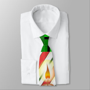 Weihnachts-Krawatte, Weihnachtskerze Krawatte