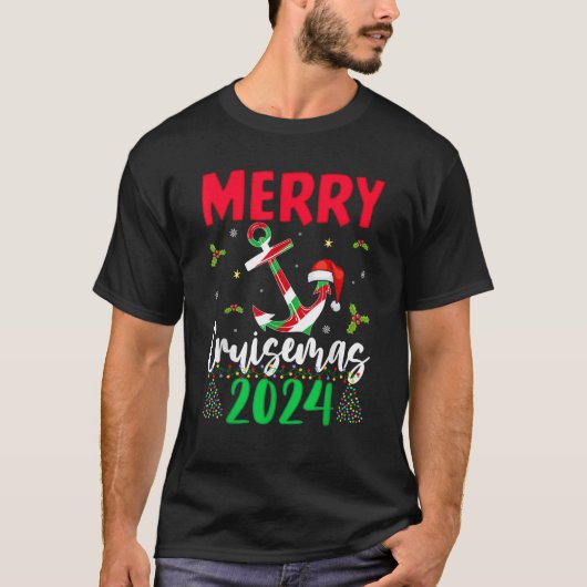 Weihnachts-Kreuzfahrt 2024 Merry Cruisemas Xmas T-Shirt (Vorderseite)