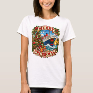 Weihnachts-Kreuzfahrt-Shirt, Merry Cruisemas T-Shi T-Shirt