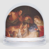 Weihnachts-Krippe Art Snow Globe Schneekugeln (Vorderseite)