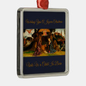 Weihnachts-Krippe der Heiligen Familie Ornament Aus Metall (Rechts)