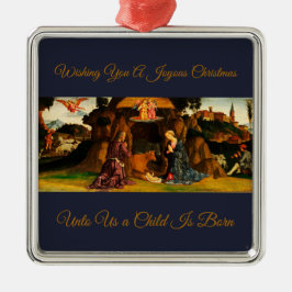 Weihnachts-Krippe der Heiligen Familie Ornament Aus Metall