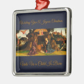 Weihnachts-Krippe der Heiligen Familie Ornament Aus Metall (Links)