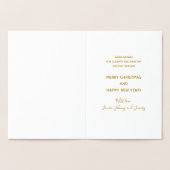 Weihnachts-Krippe Familienname Folienkarte (Innenseite)