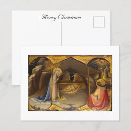 Weihnachts-Krippe Feiertagspostkarte