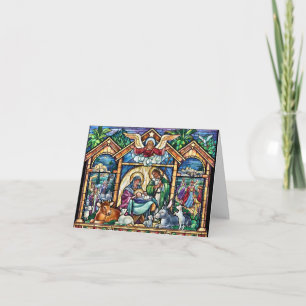 Weihnachts-Krippe Frohe Weihnachten Karte