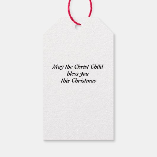 Weihnachts-Krippe Geschenkanhänger (Rückseite)