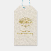 Weihnachts-Krippe Jesus in der Wanger-Szene Geschenkanhänger (Rückseite)