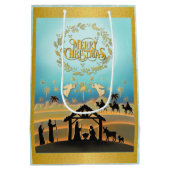 Weihnachts-Krippe Jesus in der Wanger-Szene Mittlere Geschenktüte (Rückseite)