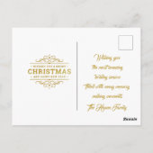 Weihnachts-Krippe Jesus in der Wanger-Szene Postkarte (Rückseite)