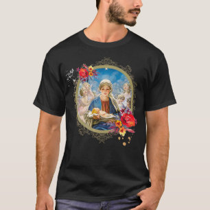 Weihnachts-Krippe Mutter Maria Jesus katholische T-Shirt