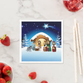Weihnachts-Krippe Papier Napkins Serviette (Beispiel)