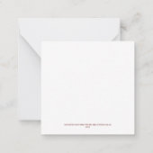 Weihnachts-Krippe-Platz-Flachbildausweis 01 Mitteilungskarte (Rückseite)