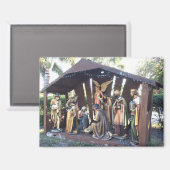 Weihnachts-Krippe. Sanibel Is., USA Magnet (Vorderseite/Rückseite)