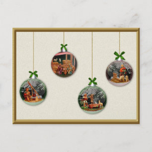 Weihnachts-Krippe Spheres Postcard Feiertagspostkarte