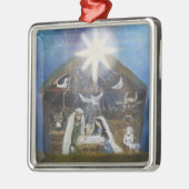 Weihnachts-Krippe-Star von Bethlehem Ornament Aus Metall (Links)