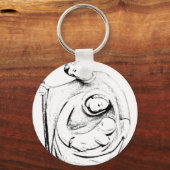 Weihnachts-Krippe. Weihnachten und Urlaub Schlüsselanhänger (Vorderseite)