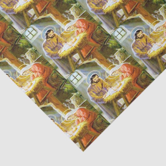 Weihnachts-Krippengewebe Seidenpapier (Ausschnitt)