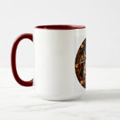 Weihnachts-Krippenszene-Illustration Tasse (Links)