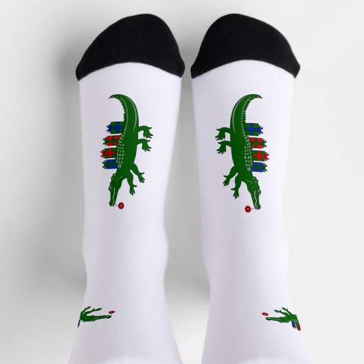 Weihnachts-Krokodil-Crew-Socken Socken (Oben)