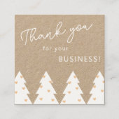 Weihnachts-Kundenkarte Quadratische Visitenkarte (Vorderseite)