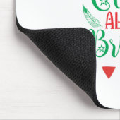 Weihnachts-Kunst alles in Ordnung Mousepad (Ecke)